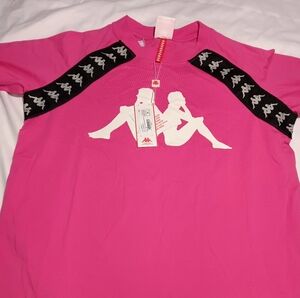 KAPPA Pink bandana vulki t shirt Medium tee NWT,(unisex)